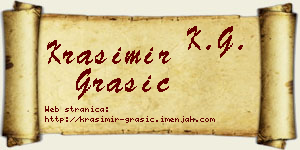 Krasimir Grašić vizit kartica